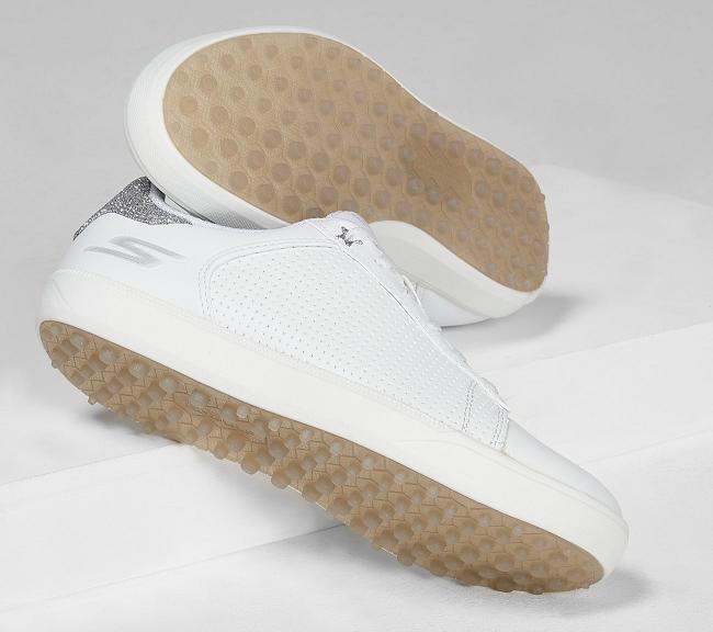 Zapatos de Golf Skechers Mujer - GO GOLF Drive Blanco HJZDX3650